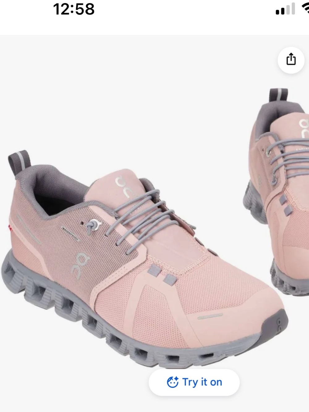 On Running women’s cloud 5 Pink and Gray Athletic Shoes